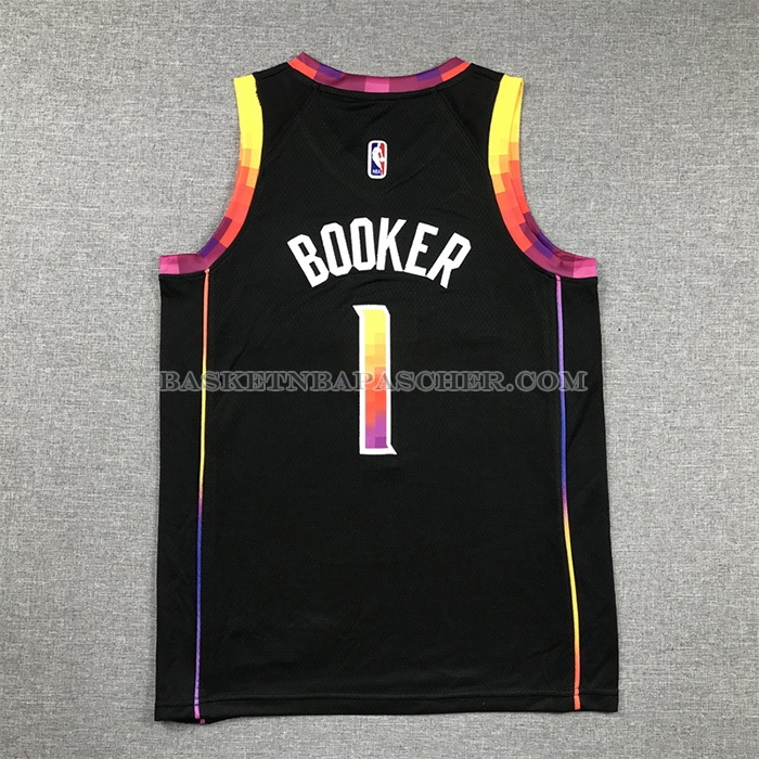 Maillot Enfant Phoenix Suns Devin Booker NO 1 Statement 2022-23 Noir